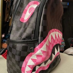 Sprayground Brand New Sharks In Candy Small Backpack